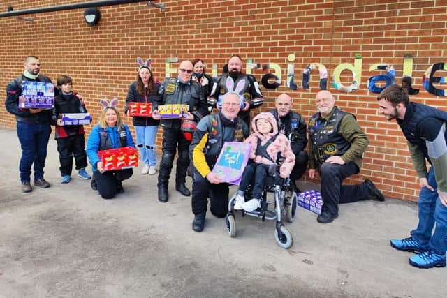 Fountaindale School thanks the Widows Sons for the Easter eggs.