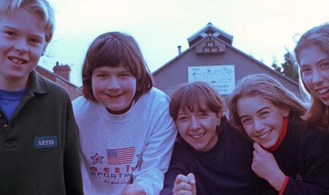 Children raised £100 at the Loversall animal sanctuary in 1998.