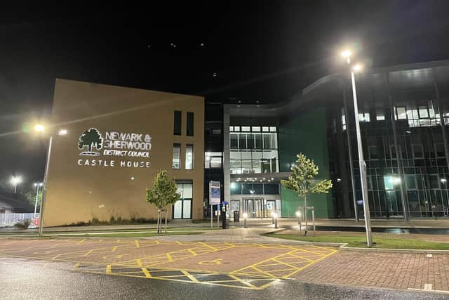 Castle House, Newark & Sherwood Council's headquarters in Newark.