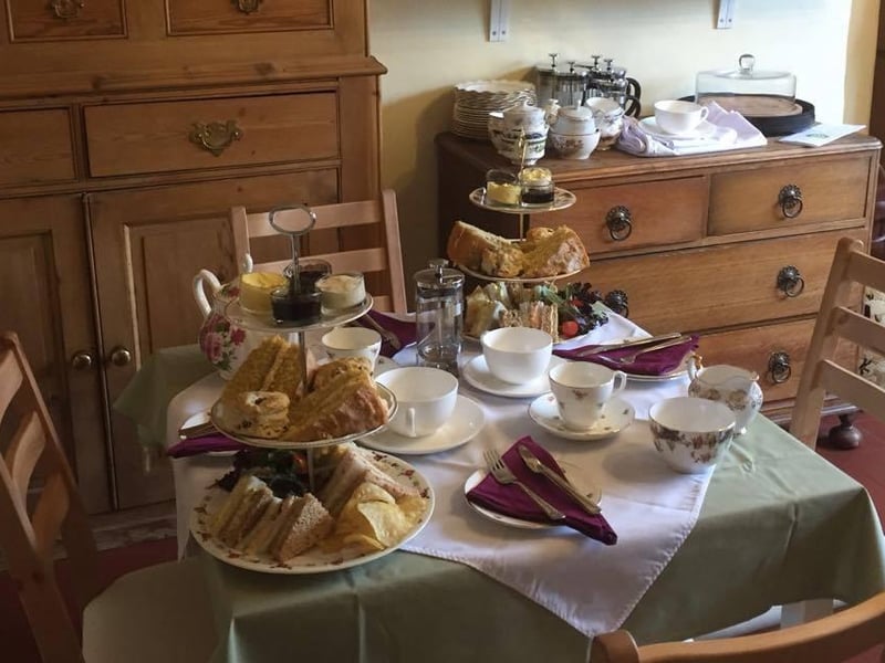Mortons Farm Tearoom, Main Street, Papplewick: "Cakes were yummy and I love to drink tea out of a proper cup and saucer."
