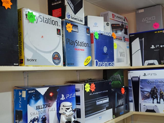 Various PlayStations are in stock for avid gamers.