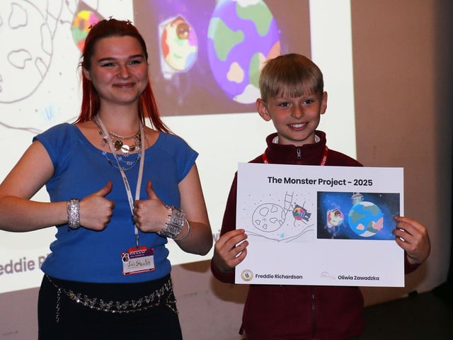 Student Oliwia Zawadzka took on Freddie Richardson's alien character