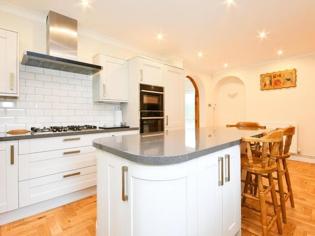 A second shot of the breakfast kitchen, which really is a sparkling sight after its facelift.