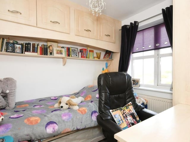 The fourth bedroom at the Forest Town house is smaller than the other three, but still a good size. Whoever sleeps here can still make it their own. It overlooks the front of the property.