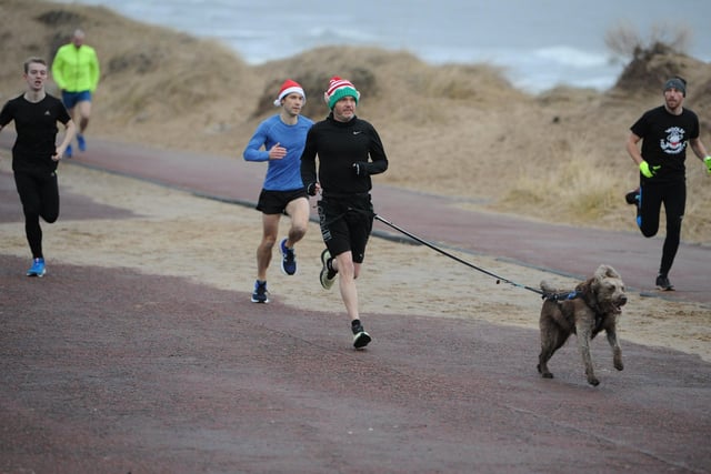Santa hats were optional in this pre-Christmas South Shields parkrun last year.