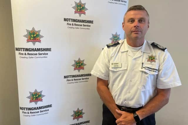 Chief Fire Officer Craig Parkin, of Nottinghamshire Fire & Rescue Service.