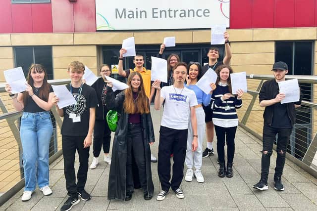 A-Level and vocational students at West Nottinghamshire College celebrated their results.