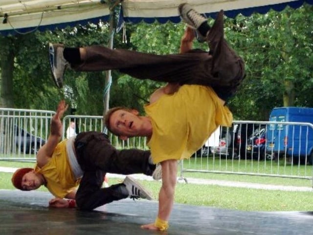 Urban dance company Groundhogs performed hip hop, body popping and break dancing at the Lakeside Arena.