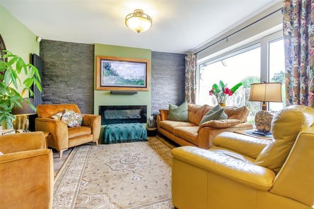 The main reception room at the £380,000-plus property is the tasteful lounge/diner. Its features include a full-height slate wall, Moduleo country oak flooring and lovely views of the back garden