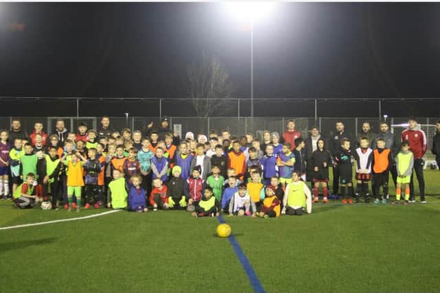 Youngsters who attended DL Football Coaching sessions in October which were supported by Persimmon Homes