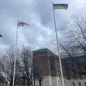 Nottinghamshire County Council marked the one-year anniversary of Russia’s invasion of Ukraine by raising the Ukrainian flag at County Hall