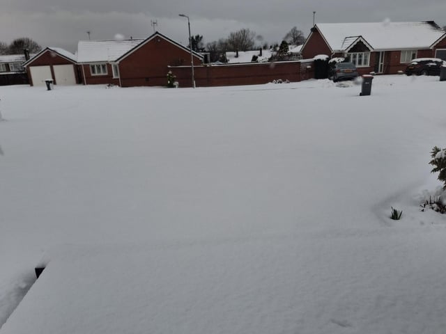 Plenty of people woke up on Friday to scenes like this one in Skegby.