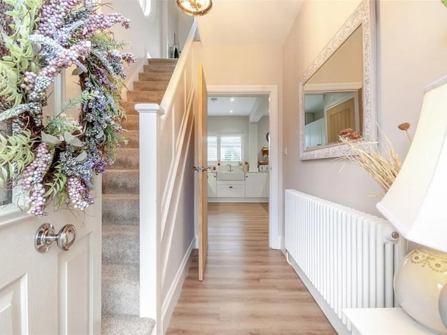 The stunning entrance sets the tone for the rest of the house.
