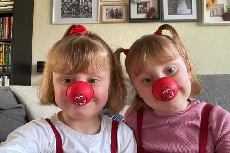 Julia Lawson shared this adorable snap from Red Nose Day.