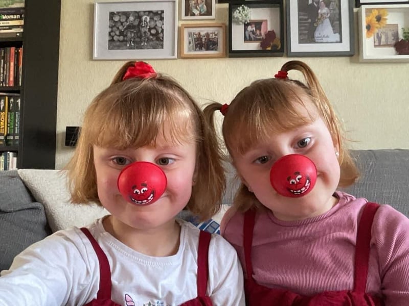 Julia Lawson shared this adorable snap from Red Nose Day.