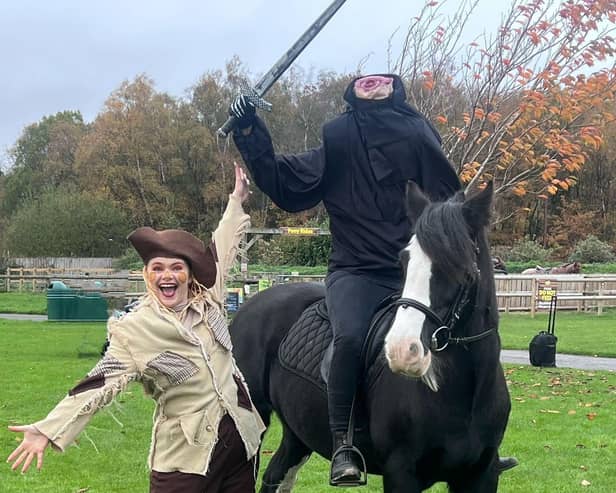 The Headless Horseman is always a big Halloween hit at Matlock Farm Park, who host reguar theme events throughout the year.