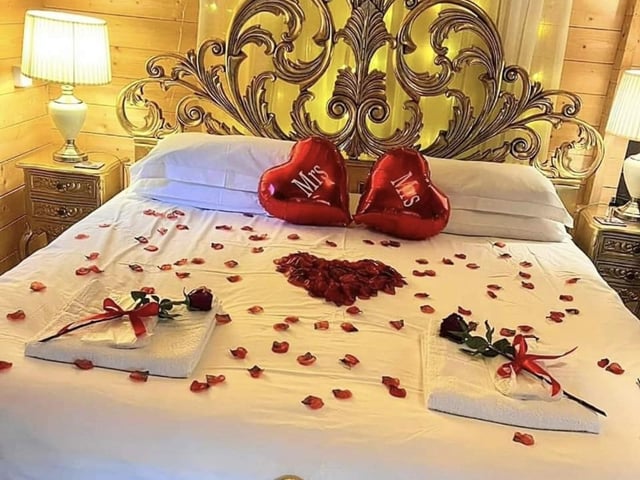 Perfect for a romantic retreat.
