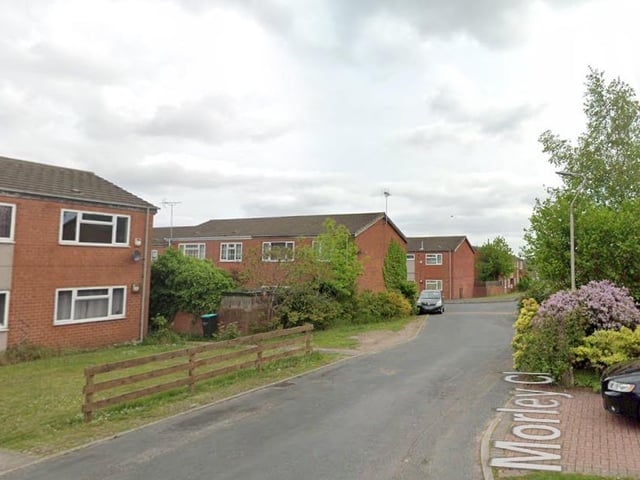 12 crimes were recorded on or near to Morley Close, in Mansfield East, in August 2022.