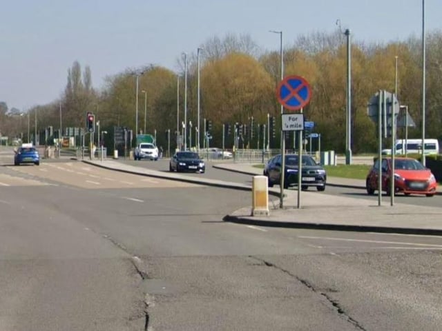 Mansfield Road, Sutton, near McDonald's.