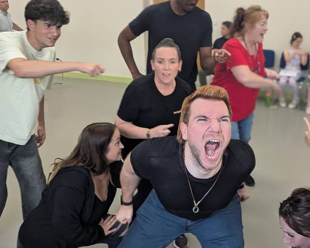 Fun and energy in rehearsals for Shrek The Musical