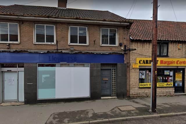 The former Lloyd's Bank building in Warsop