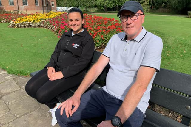 Assistant football referee Andrew Jarvis says  he owes his life to Hallam FC’s physio, Shannon Brooks, who also plays for SJR Worksop Women FC, who was one of the first to his aid when he had a heart attack during a match
