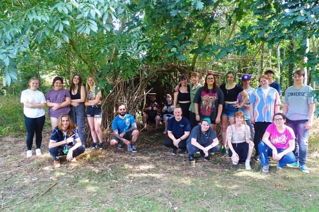 Students enjoyed their induction day outside
