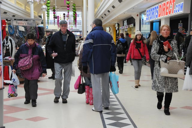Christmas shoppers in The Bridges 9 years ago. Are you among them?