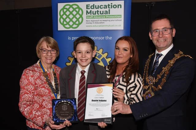 Daniel Adams is honoured.