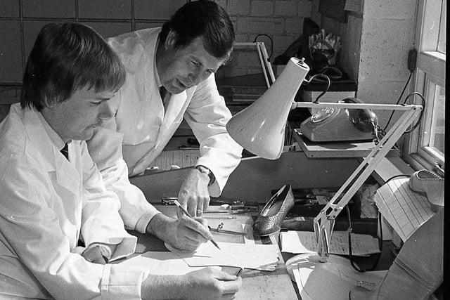Did you work in the design department? Here, Shoe Co designers are hard at work in 1983.