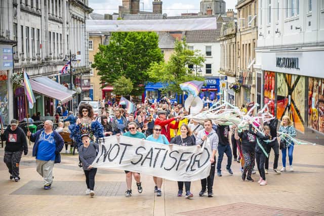 A landmark Learning Disability Pride march took place through Mansfield town centre. (Photo by: Tom Platinum Morley Photography)