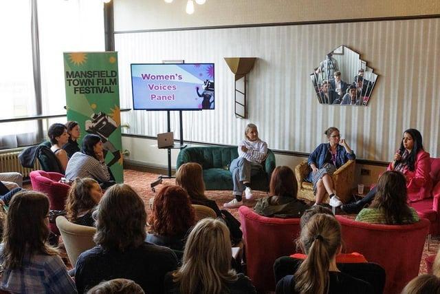 Women's Voices Panel. The workshop was a hit with visitors at the 2024 festival.