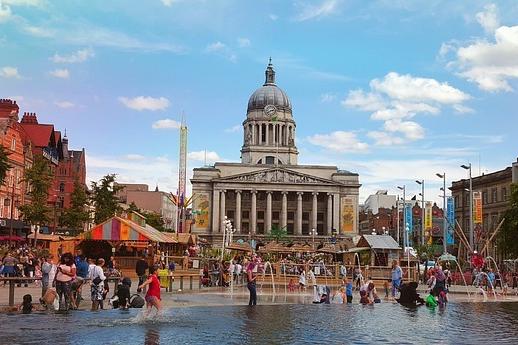 The name of Nottingham is Anglo-Saxon in origin. A Saxon chieftain named Snot ruled an area known as Snotingaham in Old English; the homestead of Snot's people (-inga = 'the people of'; -ham = 'homestead').