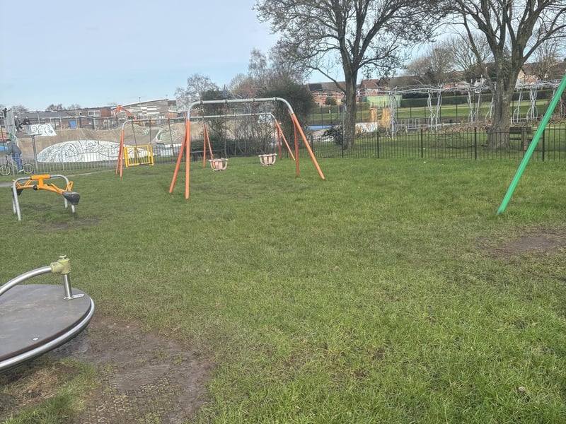 Kingsway Park's playground is a popular place for parents with young children.