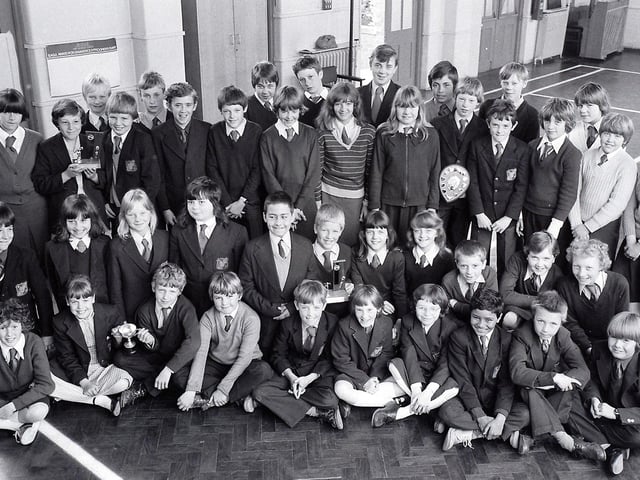 Swimmers from Mansfield's Bull Farm School