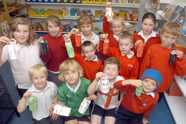 Youngsters pictured in 2006 with their Christmas Lanterns made at the Farmilo School Breakfast Club