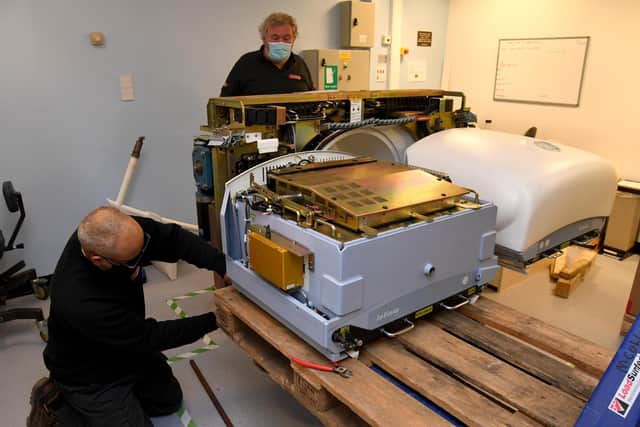The previous Gamma Scanner has been removed ready for the new one to be installed
