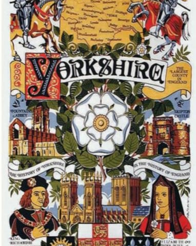 Enjoy all the history of this great county displayed on this tea towel and many others just like it.