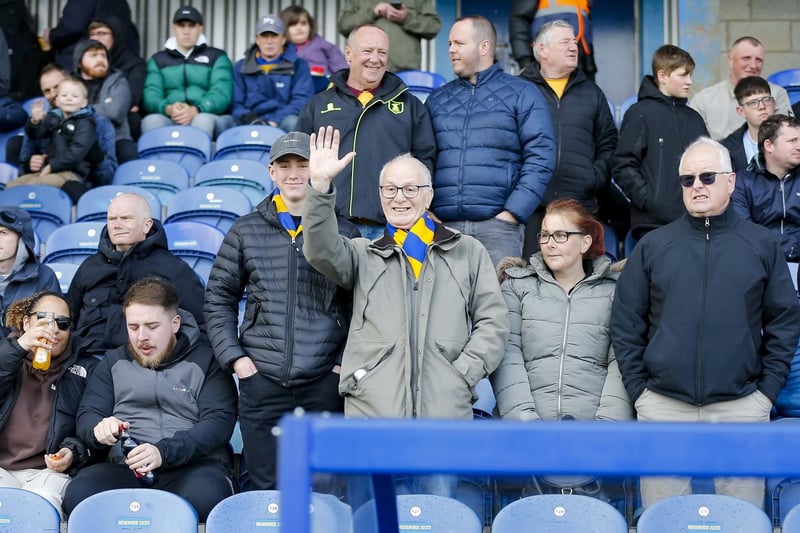 Mansfield Town fans ahead of kick-off.