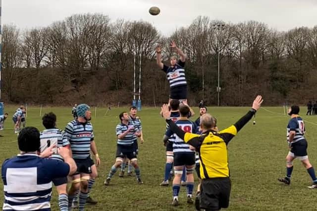 Lineout action as Mansfield destroy Bakewell on Saturday.