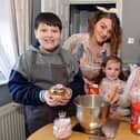 Sutton In Ashfield family making desserts hoping to launch a sweet treats bus. L-r : Leland Tighe, Natasha Tighe, Darcie Ward and Mia Tighe.
