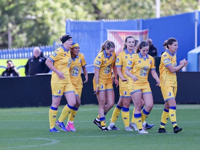 Action from the Women’s FA Cup, Round 2 match against Ossett Utd Ladies FC at the One Call Stadium, 20 Sept 2026, Photo credit Chris & Jeanette Holloway / The Bigger Picture.media