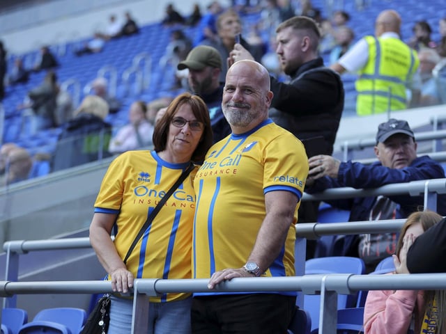 Mansfield Fans at the Carabao Cup second round tie, Everton FC v Mansfield Town FC at the brand-new Hill Dickinson Stadium, 27 August 2025
Photo credit Chris & Jeanette Holloway / The Bigger Picture.media : Mansfield Town made Everton work hard for victory after a dogged defensive display.