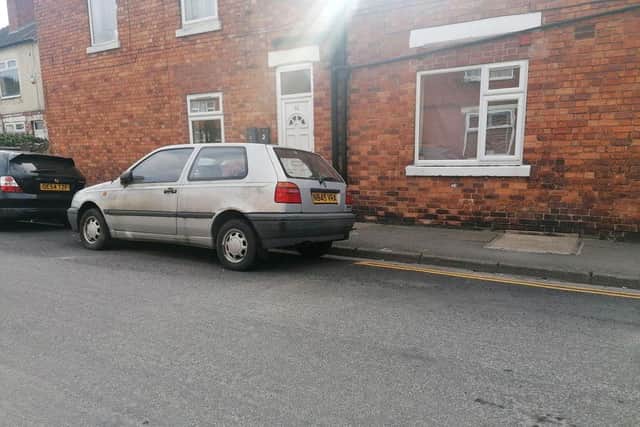A Golf was also seized in Russell Street in Sutton this morning (April 25).