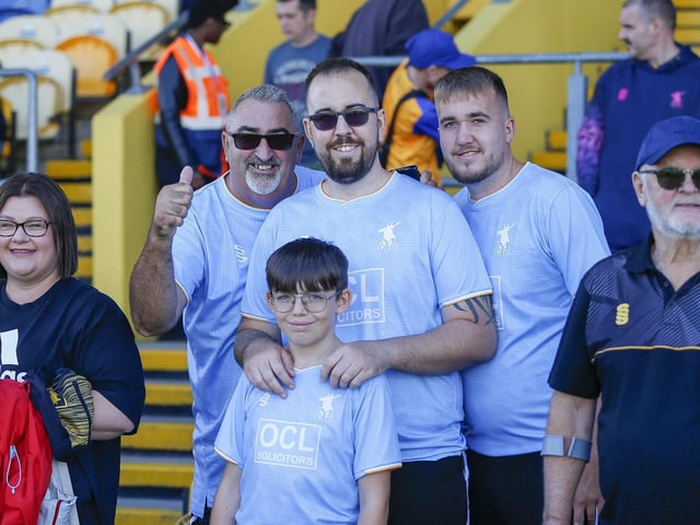Stags fans ahead of the 2-1 win over Stockport County