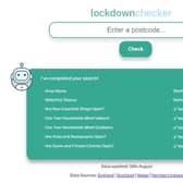 The LockdownChecker website