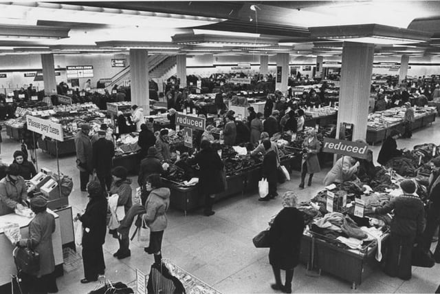 Mark's and Spencer Store, Fargate, 1977