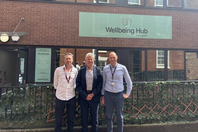 Outside the wellbeing hub
