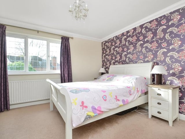 This five bedroom detached house in Emsworth Road, Warblington, is on the market for £800,000. It is listed by Fine and Country.