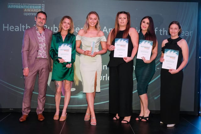 Derbyshire and Nottinghamshire Apprenticeship Awards 2022 Health and public service award finalists